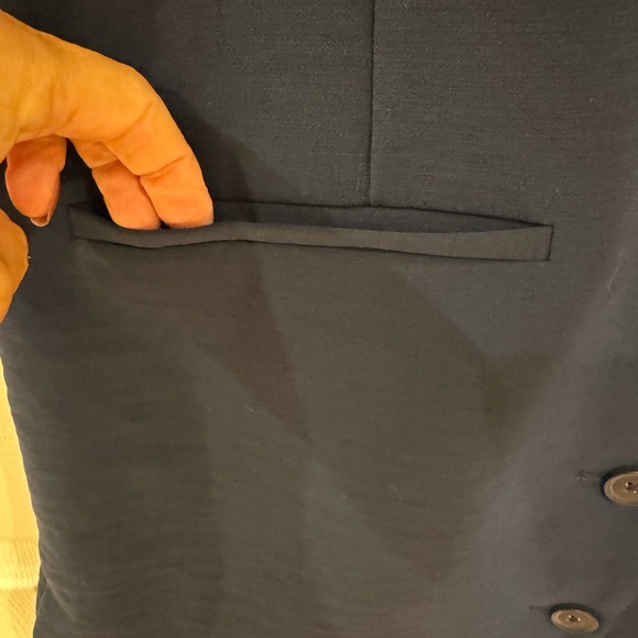 Women’s size medium Abercrombie & Fitch navy blue Mara mini vest dress - Picture 7 of 12